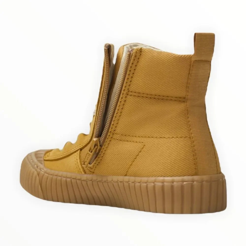 ZARA Kids | Mustard | CONTRASTING HI-TOP SNEAKERS - Picture 4 of 8
